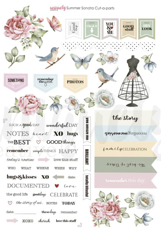 Uniquely Creative-Summer Sonata Cut-a-Part Sheet